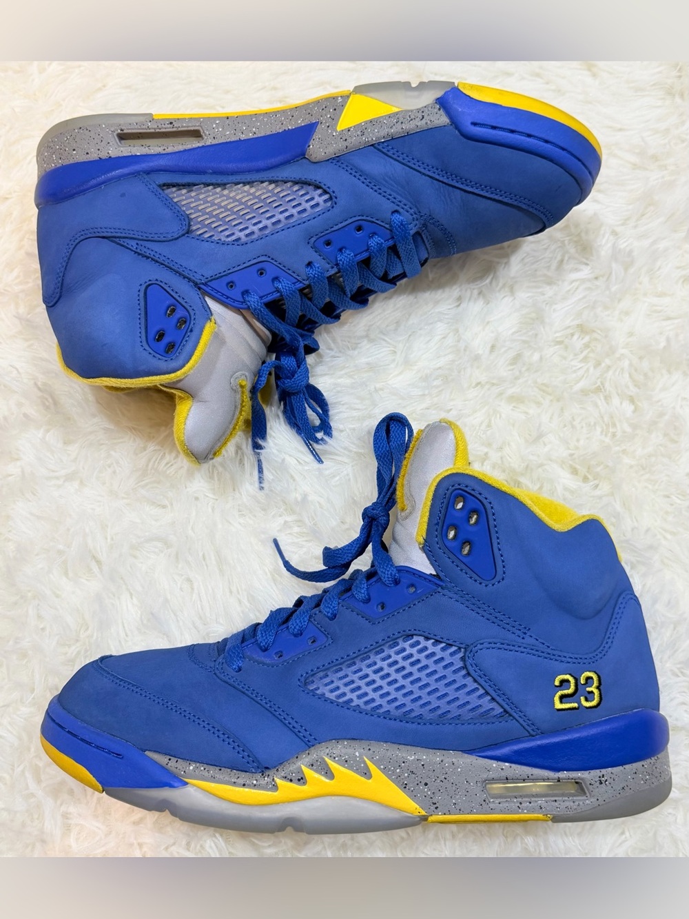 Men’s Air Jordan 5 Retro JSP Laney Varsity Royal - Size 9.5 - CD2720-400 - Picture 4 of 10